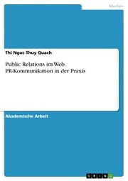 Public Relations im Web. PR-Kommunikation in der Praxis - Cover