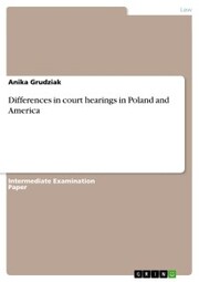 Differences in court hearings in Poland and America - Cover