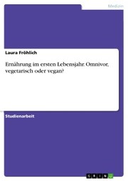 Ernährung im ersten Lebensjahr. Omnivor, vegetarisch oder vegan? - Cover