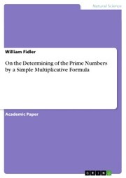 On the Determining of the Prime Numbers by a Simple Multiplicative Formula
