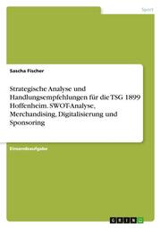 Strategische Analyse und Handlungsempfehlungen für die TSG 1899 Hoffenheim. SWOT-Analyse, Merchandising, Digitalisierung und Sponsoring - Cover