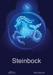 Sternzeichen Steinbock Notizbuch - Designed by Alfred Herler