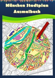 München Stadtplan Ausmalbuch