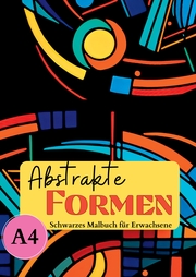Schwarzes Malbuch für Erwachsene 'Abstrakte Formen'