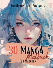 3D Manga Malbuch für Mädchen