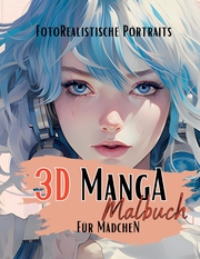 3D Manga Malbuch für Mädchen