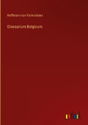 Glossarium Belgicum - Cover