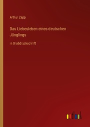 Das Liebesleben eines deutschen Jünglings - Cover