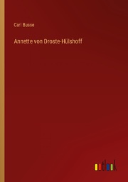 Annette von Droste-Hülshoff - Cover