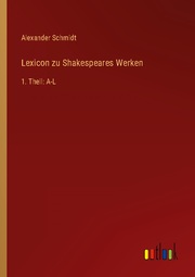 Lexicon zu Shakespeares Werken - Cover