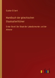 Handbuch der griechischen Staatsalterthümer - Cover