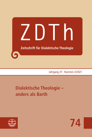 Dialektische Theologie - anders als Barth - Cover