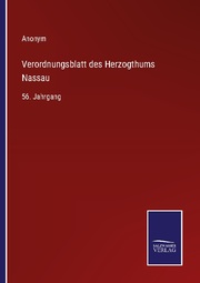 Verordnungsblatt des Herzogthums Nassau