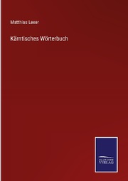Kärntisches Wörterbuch - Cover