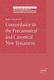 Concordance to the Precanonical and Canonical New Testament - Cover