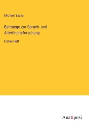 Beitraege zur Sprach- und Alterthumsforschung - Cover