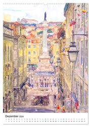 Lissabon in Aquarell - Illustrierte Ansichten der portugisischen Hauptstadt (Wandkalender 2024 DIN A2 hoch), CALVENDO Monatskalender - Abbildung 14