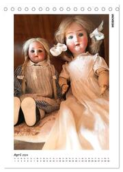 Alte Puppen - Gesichter (Tischkalender 2024 DIN A5 hoch), CALVENDO Monatskalender - Abbildung 6