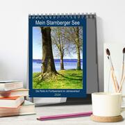 Mein Starnberger See - Die Perle im Fünfseenland im Jahresverlauf (Tischkalender 2024 DIN A5 hoch), CALVENDO Monatskalender - Abbildung 2