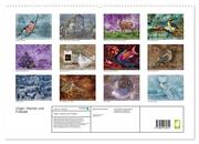 Vögel, Viecher und Fraktale (hochwertiger Premium Wandkalender 2024 DIN A2 quer), Kunstdruck in Hochglanz - Abbildung 1