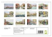 Venedig in stillen Aquarellen (Wandkalender 2024 DIN A4 quer), CALVENDO Monatskalender - Abbildung 1