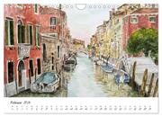 Venedig in stillen Aquarellen (Wandkalender 2024 DIN A4 quer), CALVENDO Monatskalender - Abbildung 4