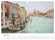 Venedig in stillen Aquarellen (Wandkalender 2024 DIN A4 quer), CALVENDO Monatskalender - Abbildung 5