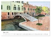 Venedig in stillen Aquarellen (Wandkalender 2024 DIN A4 quer), CALVENDO Monatskalender - Abbildung 6
