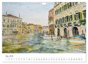 Venedig in stillen Aquarellen (Wandkalender 2024 DIN A4 quer), CALVENDO Monatskalender - Abbildung 7