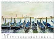 Venedig in stillen Aquarellen (Wandkalender 2024 DIN A4 quer), CALVENDO Monatskalender - Abbildung 8