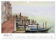 Venedig in stillen Aquarellen (Wandkalender 2024 DIN A4 quer), CALVENDO Monatskalender - Abbildung 11
