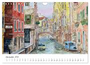 Venedig in stillen Aquarellen (Wandkalender 2024 DIN A4 quer), CALVENDO Monatskalender - Abbildung 13