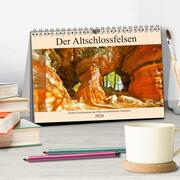 Der Altschlossfelsen - Größte Felsformation der Pfalz im herbstlichen Farbspiel (Tischkalender 2024 DIN A5 quer), CALVENDO Monatskalender - Abbildung 2