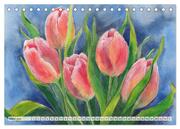 Blumenaquarelle aus der Nähe (Tischkalender 2024 DIN A5 quer), CALVENDO Monatskalender - Abbildung 5