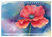 Blumenaquarelle aus der Nähe (Tischkalender 2024 DIN A5 quer), CALVENDO Monatskalender - Abbildung 7