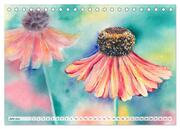 Blumenaquarelle aus der Nähe (Tischkalender 2024 DIN A5 quer), CALVENDO Monatskalender - Abbildung 8
