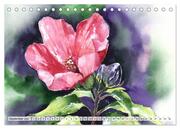 Blumenaquarelle aus der Nähe (Tischkalender 2024 DIN A5 quer), CALVENDO Monatskalender - Abbildung 11