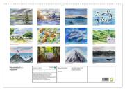 Neuseeland in Aquarell (Wandkalender 2024 DIN A2 quer), CALVENDO Monatskalender - Abbildung 1