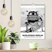 BURLESQUE BERLIN - eine Reise durch die Wahrzeichen der Stadt mit Pin-ups (Wandkalender 2024 DIN A4 hoch), CALVENDO Monatskalender - Abbildung 2