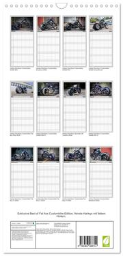 Familienplaner 2024 - Exklusive Best of Fat Ass Custombike Edition, feinste Harleys mit fettem Hintern mit 5 Spalten (Wandkalender, 21 x 45 cm) CALVENDO - Abbildung 1
