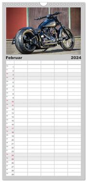 Familienplaner 2024 - Exklusive Best of Fat Ass Custombike Edition, feinste Harleys mit fettem Hintern mit 5 Spalten (Wandkalender, 21 x 45 cm) CALVENDO - Abbildung 3