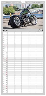 Familienplaner 2024 - Exklusive Best of Fat Ass Custombike Edition, feinste Harleys mit fettem Hintern mit 5 Spalten (Wandkalender, 21 x 45 cm) CALVENDO - Abbildung 5