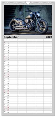 Familienplaner 2024 - Exklusive Best of Fat Ass Custombike Edition, feinste Harleys mit fettem Hintern mit 5 Spalten (Wandkalender, 21 x 45 cm) CALVENDO - Abbildung 10