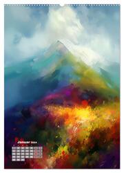 Abstrakte Landschaften (hochwertiger Premium Wandkalender 2024 DIN A2 hoch), Kunstdruck in Hochglanz - Abbildung 2