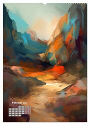 Abstrakte Landschaften (hochwertiger Premium Wandkalender 2024 DIN A2 hoch), Kunstdruck in Hochglanz - Abbildung 3