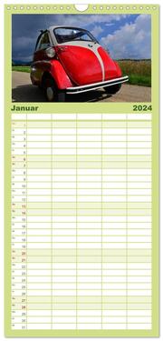 Familienplaner 2024 - BMW Isetta - Die Knutschkugel mit 5 Spalten (Wandkalender, 21 x 45 cm) CALVENDO - Abbildung 2