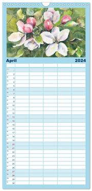 Familienplaner 2024 - Jahreszeiten Aquarelle mit 5 Spalten (Wandkalender, 21 x 45 cm) CALVENDO - Abbildung 5