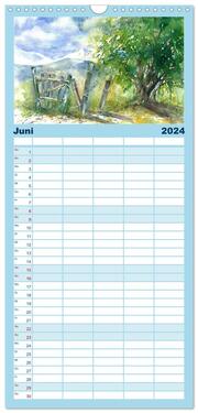 Familienplaner 2024 - Jahreszeiten Aquarelle mit 5 Spalten (Wandkalender, 21 x 45 cm) CALVENDO - Abbildung 7