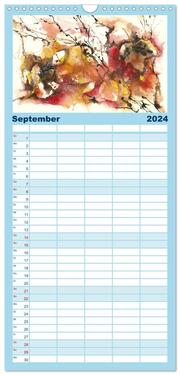 Familienplaner 2024 - Jahreszeiten Aquarelle mit 5 Spalten (Wandkalender, 21 x 45 cm) CALVENDO - Abbildung 10
