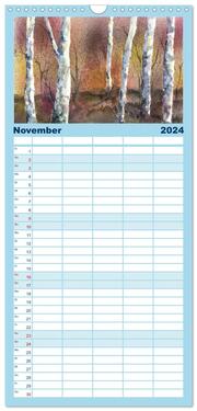 Familienplaner 2024 - Jahreszeiten Aquarelle mit 5 Spalten (Wandkalender, 21 x 45 cm) CALVENDO - Abbildung 12